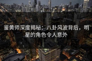 鉴黄师深度揭秘：八卦风波背后，明星的角色令人意外