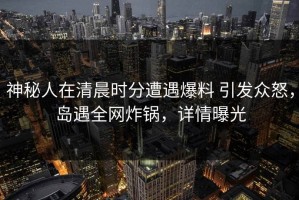 神秘人在清晨时分遭遇爆料 引发众怒，岛遇全网炸锅，详情曝光