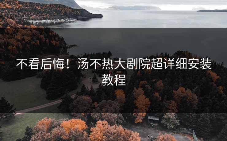 不看后悔！汤不热大剧院超详细安装教程
