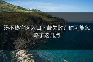 汤不热官网入口下载失败？你可能忽略了这几点