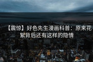 【震惊】好色先生漫画科普：原来花絮背后还有这样的隐情