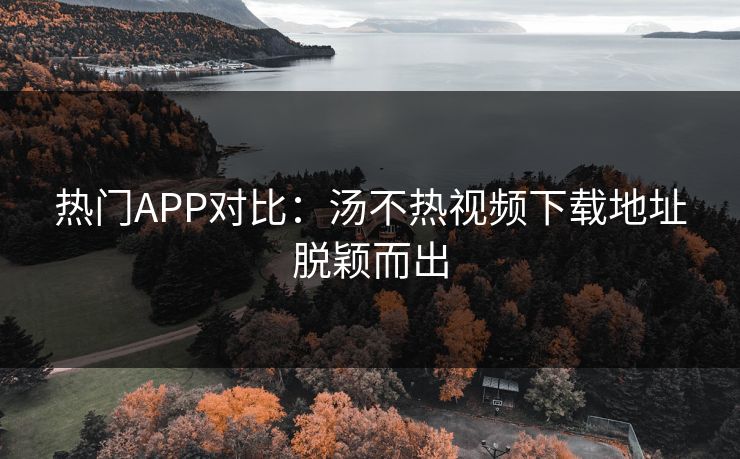 热门APP对比：汤不热视频下载地址脱颖而出